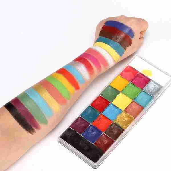 Face painting supplies wholesale face paint kit Face Palette Uv Maquillaje Para Lady Painting Painted 20 Color Body Paint