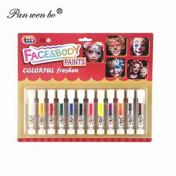 Panwenbo Toddlers Face Paint Party Makeup Stick Supplies Colorful Body Face Paint Crayons For Activity Party Occasions