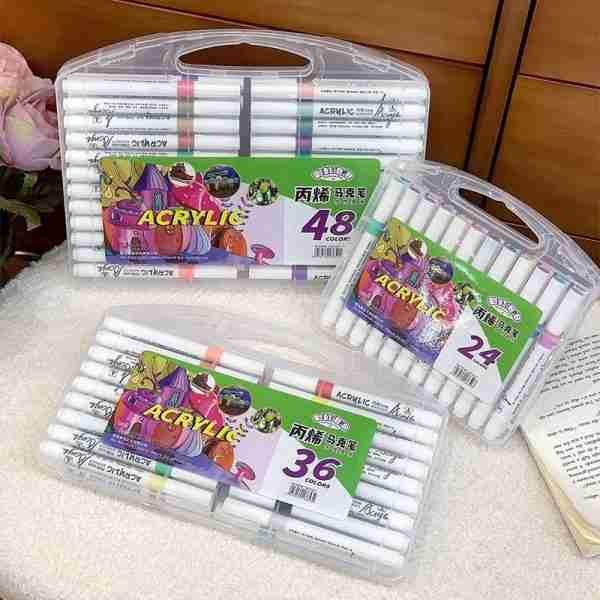 Acrylic Brushes for Kids, Colorful Markers for Students, Creative DIY Brushes for Graffiti, Art Painting