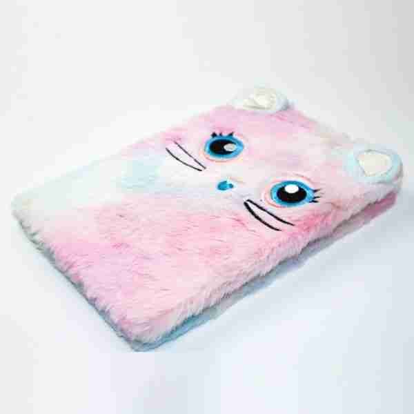 Venda quente Coberto Lovely Hardcover Notepad Cartoon Fluffy A5 Journal Plain Notebook