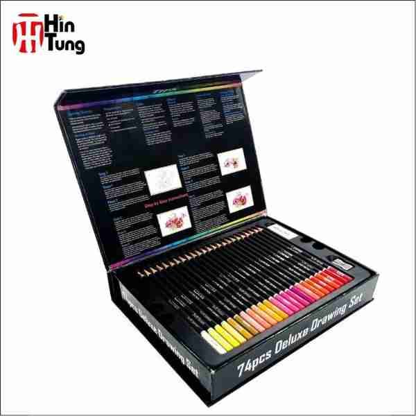 Colored Pencils in Cardboard Box 72 Custom Available