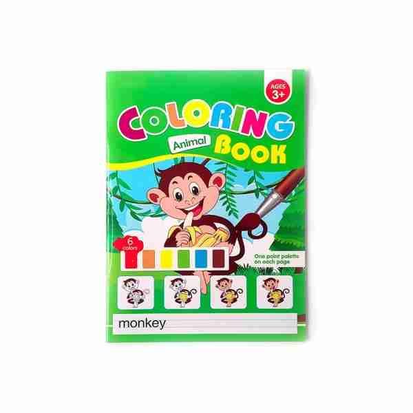 Custom Printing Services Coloring Book Com Paleta De Pintura E Canetas Animal Kids Learning Toys Graffiti Book Printing