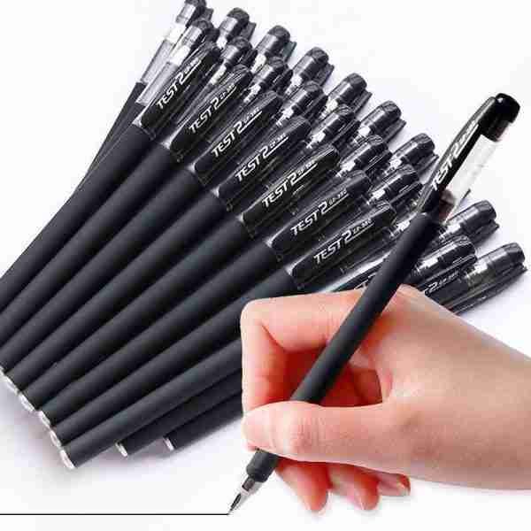 0.5mm Wide Business Signature Gel Ink Pen Cheap Matte Plastic Office and Student Exam Ballpoint Pen for Gifts