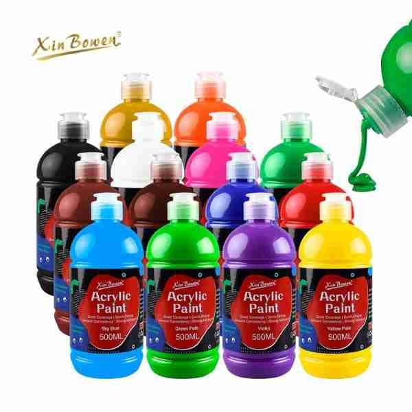 Delicate Acrylic Paint 500ML Bottle Acrylic Color Painting Tool Artist level Drawing Pigment 2024 MSDS Certificate