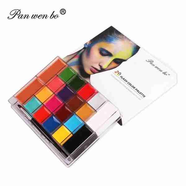 Panwenbo 20 Colors Private Label Waterproof Face Paint Makeup Face Paint Body Paint Party