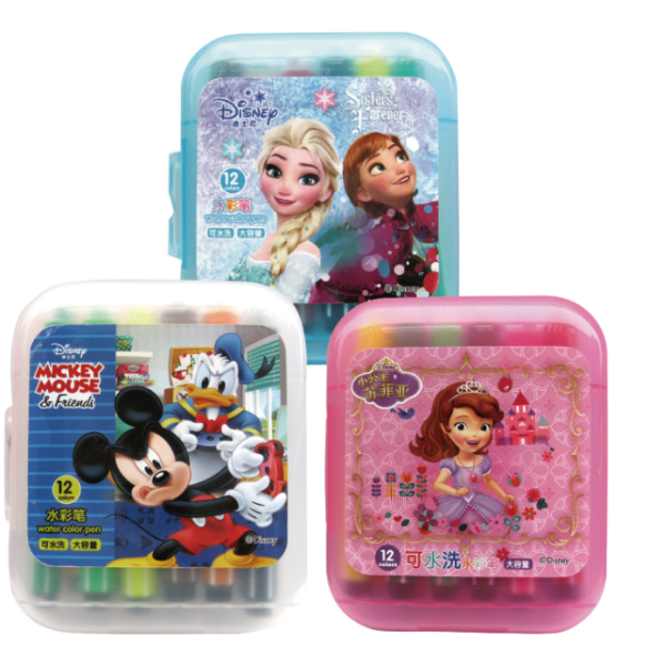 Factory Price Creative Washable 12 Colors Pen Set with Stamp