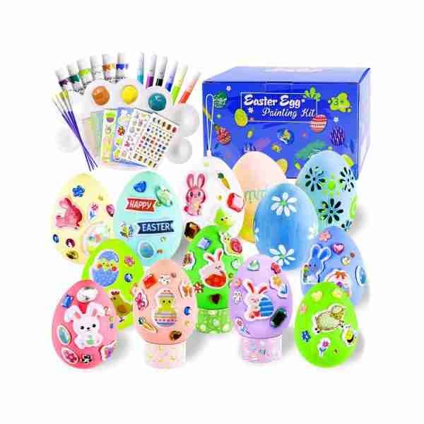 Easter Egg Dye Kit, DIY Easter Egg Decorating Kit, Rainbow Whipping Coloring for Kids